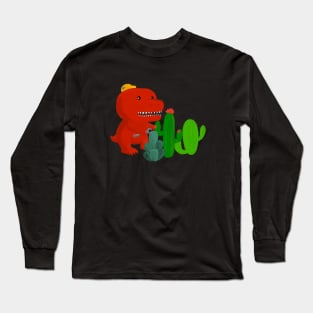 Trippy the Wifi-Fixing Dino Long Sleeve T-Shirt